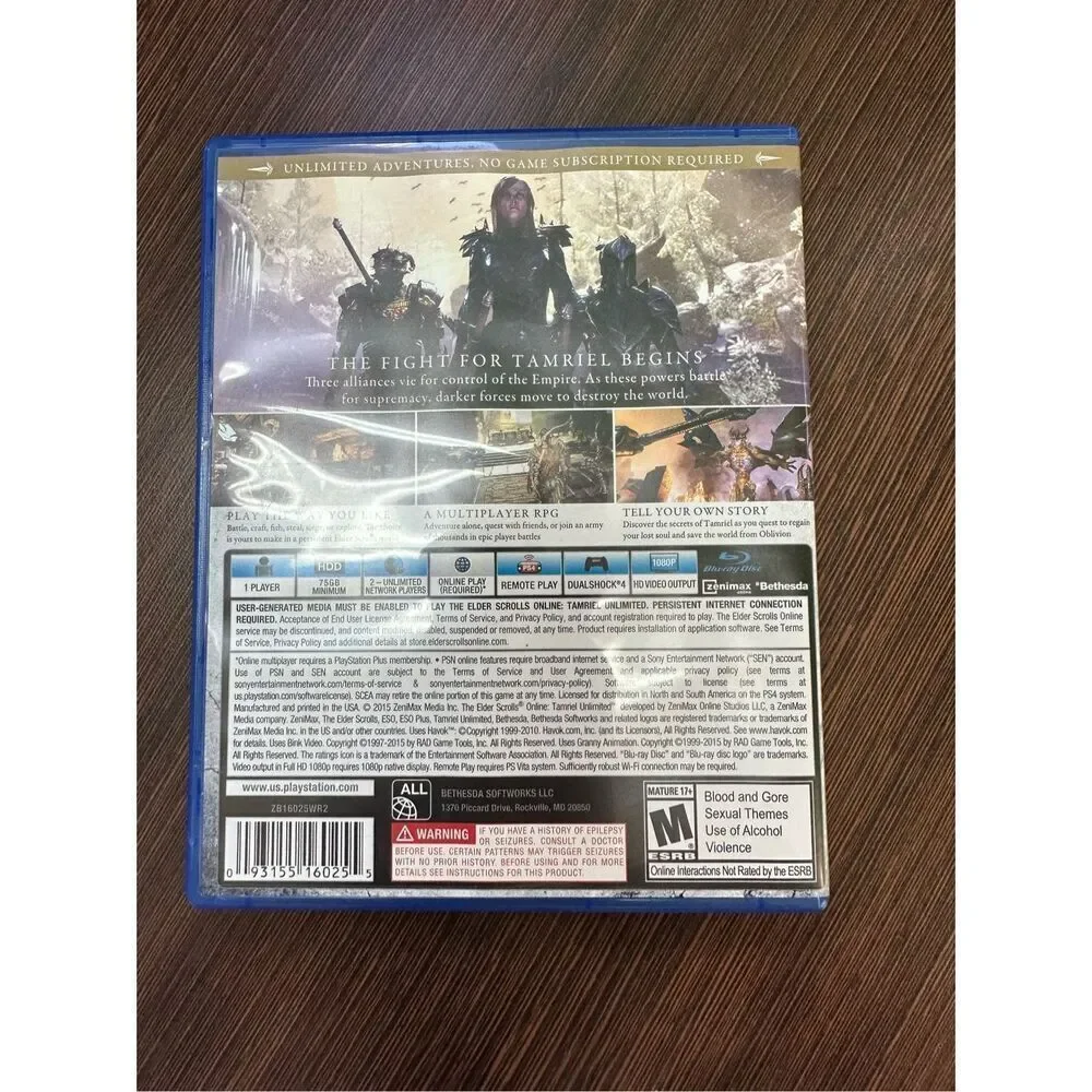 The Elder Scrolls for PS4